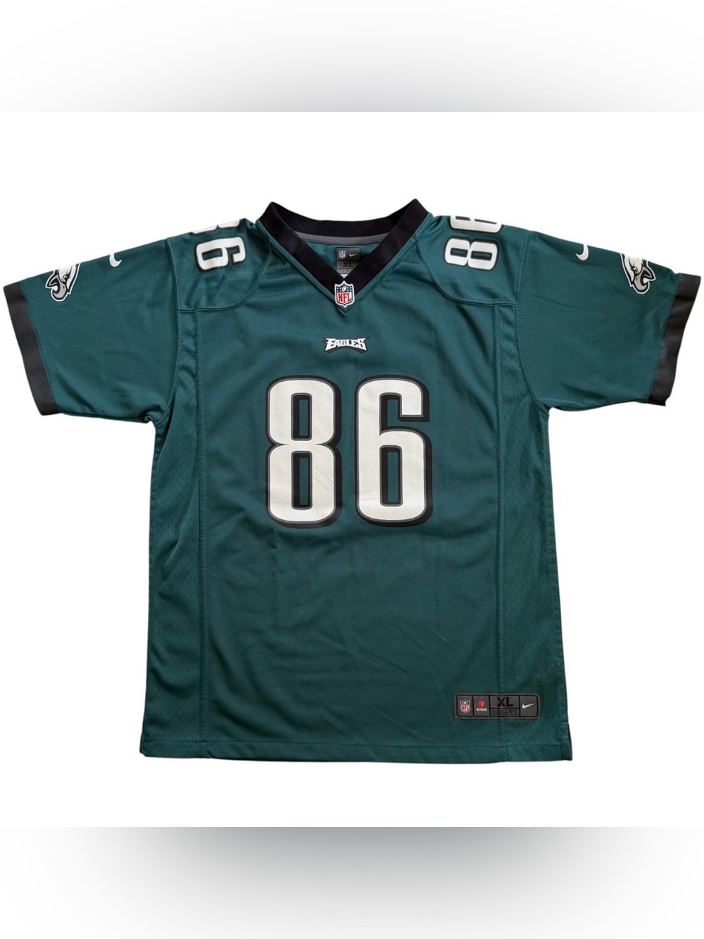 Nike NFL Philadelphia Eagles Zach Ertz #86 Jersey Green Youth Size XXL (18/20)